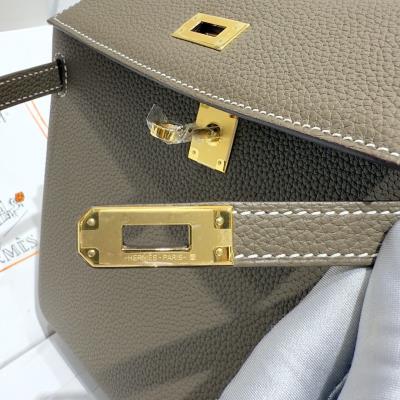 wholesale quality hermes kelly 25 togo retourn etoupe ghw